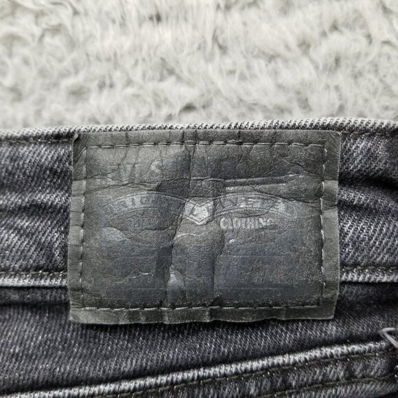 Levis Jeans Womens 26 Black 711 Skinny Stretch Denim *Read* - Picture 12 of 16